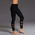 Black Mesh Net Yoga Leggings